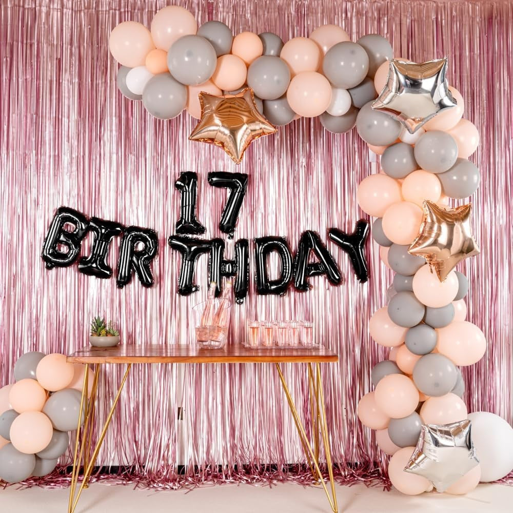 Balon Aniversar Cifra 7, Figurina din Folie Metalizata, Umflare cu Aer sau Heliu, Include Pai, Negru, 40 cm