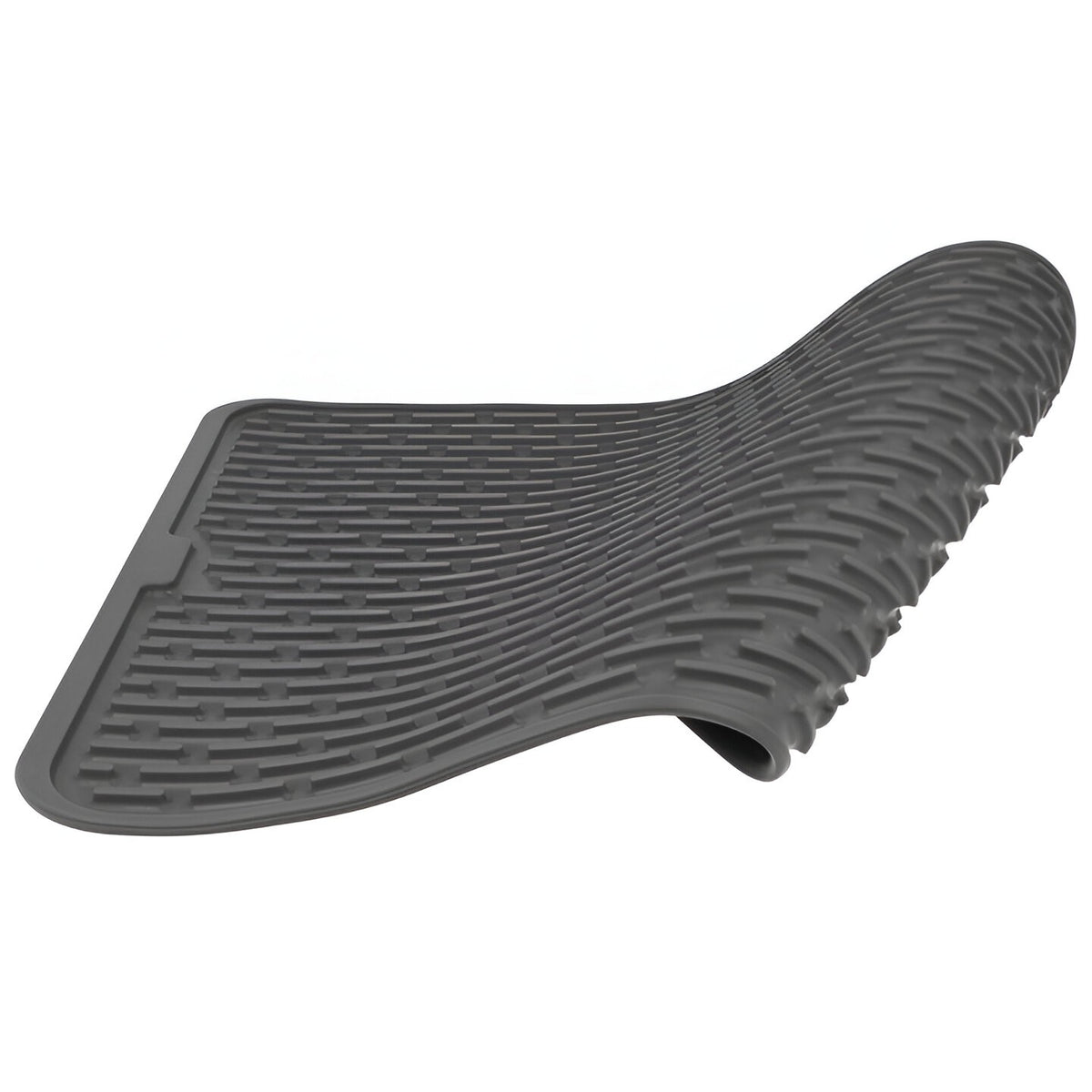 Covoras Scurgere Vase din Silicon, Suport Termorezistent pentru Blat, Material Flexibil si Izolator, 43x32.5 cm, Negru