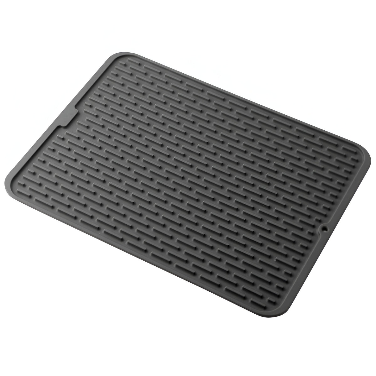 Covoras Scurgere Vase din Silicon, Suport Termorezistent pentru Blat, Material Flexibil si Izolator, 43x32.5 cm, Negru