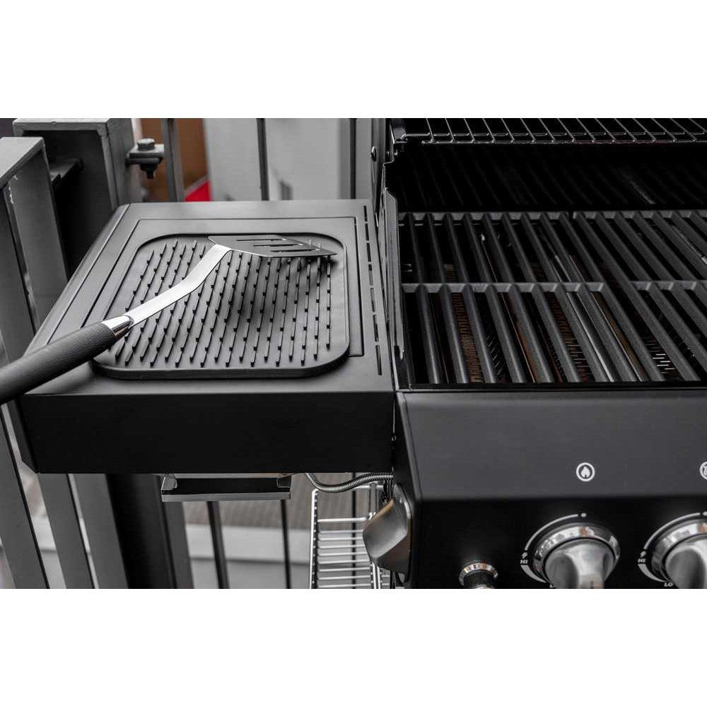 Covoras Scurgere Vase, Suport Termoizolant pentru Blat Bucatarie, Silicon Flexibil Rezistent la Caldura, 30x24 cm, Negru