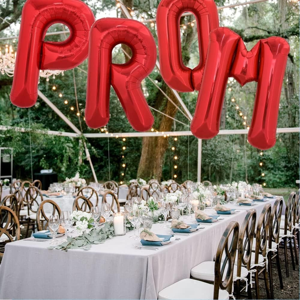 Balon Folie Metalizata Litera R, Decoratiune Petrecere Aniversara, Compatibil Heliu sau Aer, Aluminiu, Include Pai Umflare, Rosu, 40 cm