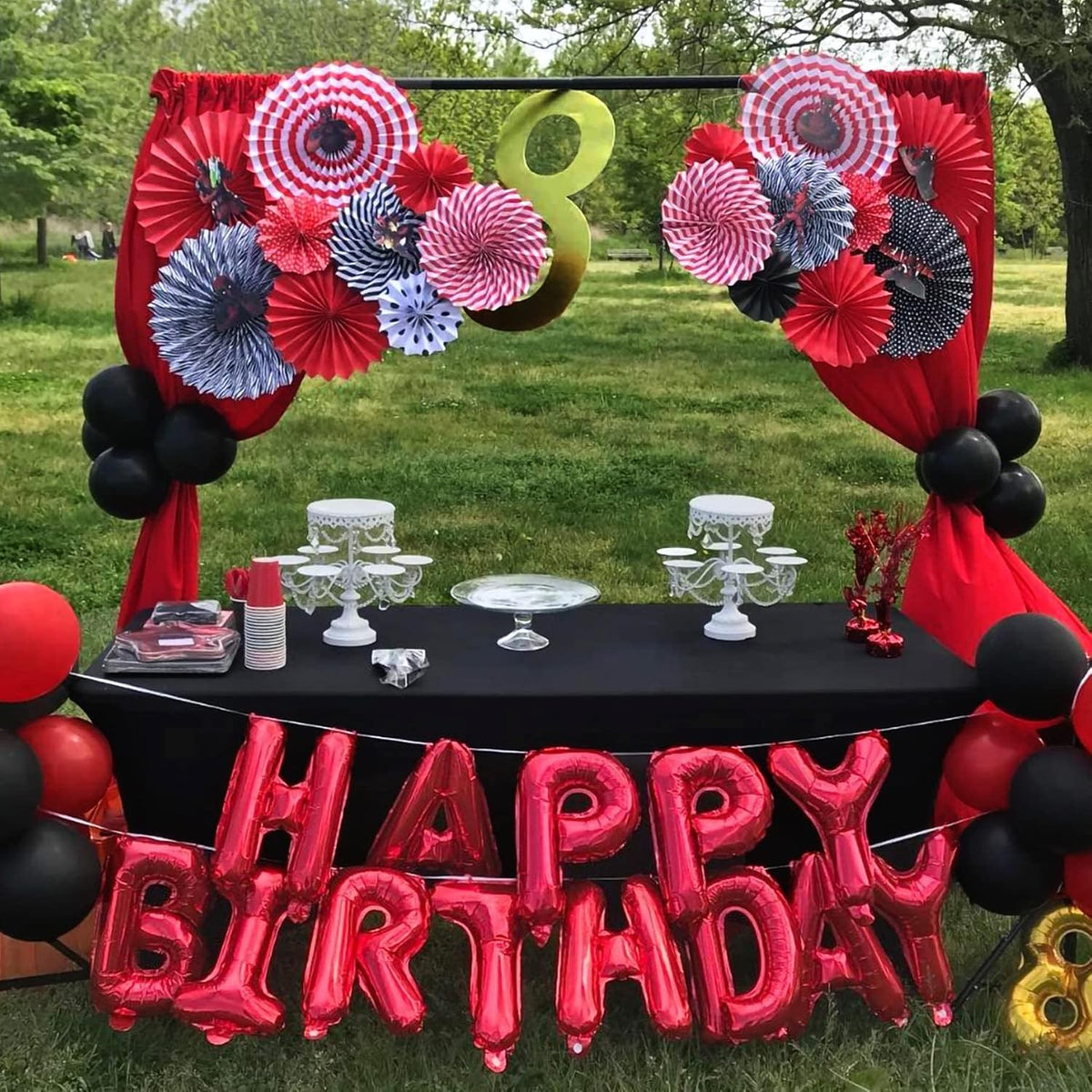 Balon Folie Metalizata Litera T, Umflare Heliu sau Aer, Decoratiuni Petrecere cu Pai Inclus, Aluminiu, 40 cm, Rosu