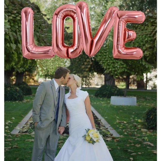 Balon Folie Metalizata Litera V, Model Gigant Pentru Heliu Sau Aer, Aluminiu Rezistent, Include Pai Umflare, 100 cm, Rose Gold