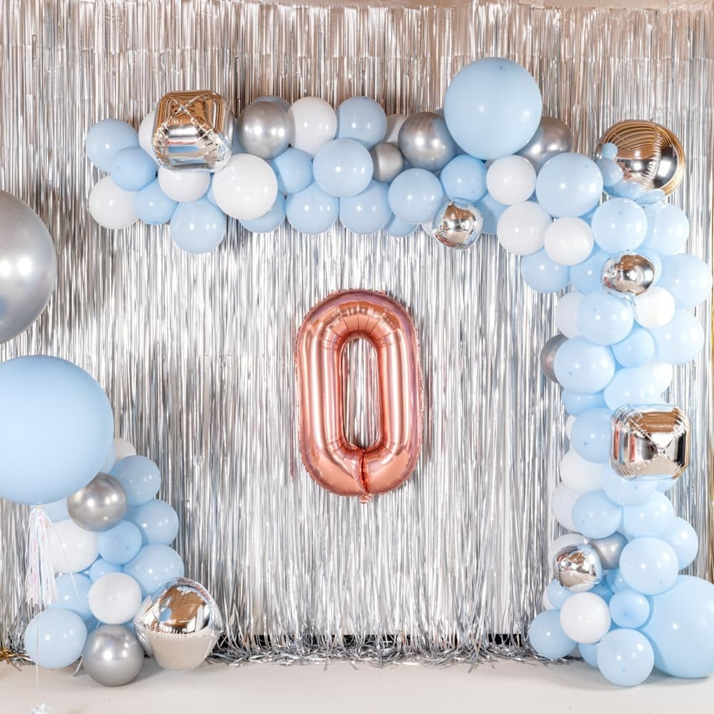 Balon Folie Metalizata Litera O, Balon Gigant pentru Petreceri si Aniversari, Umflare cu Heliu sau Aer, Aluminiu, Inaltime 100 cm, Pai Inclus, Rose Gold