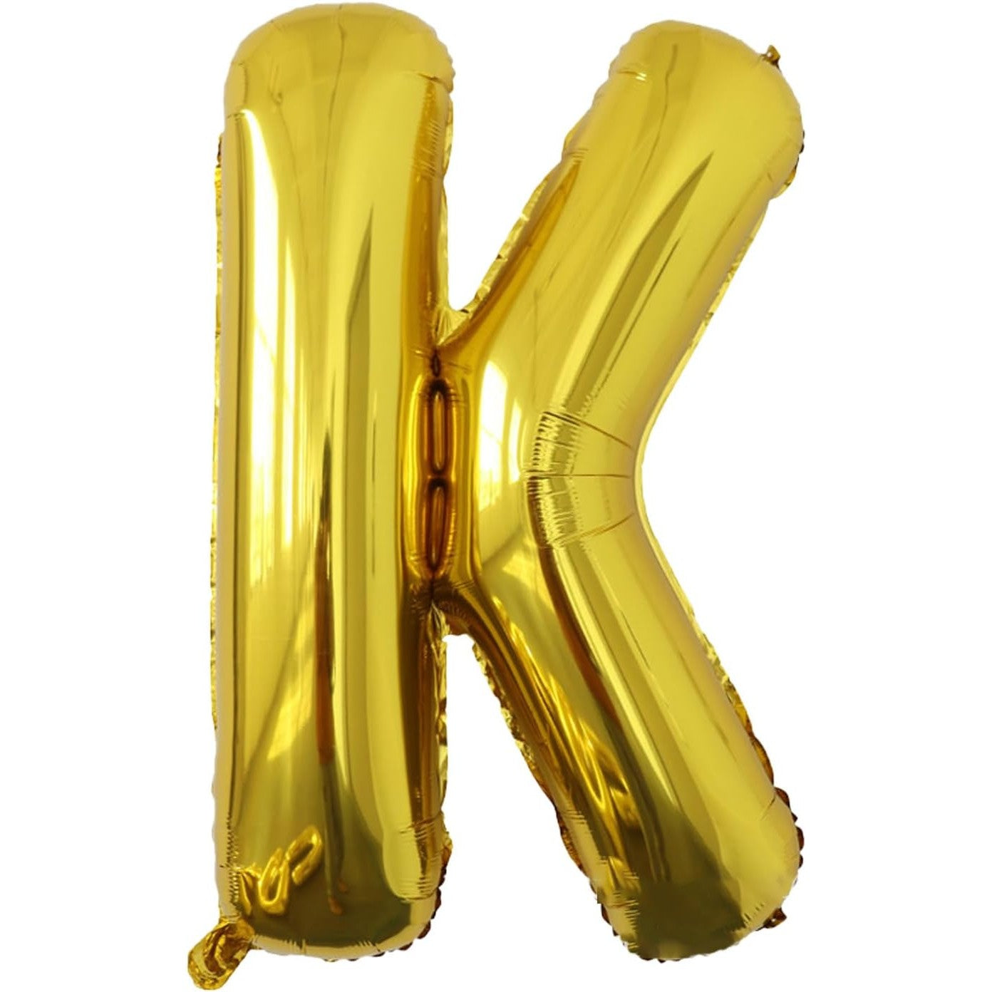 Balon Folie Metalizata Litera K, Decor Petrecere Aniversara, Material Aluminiu, Compatibil Heliu sau Aer, Include Pai Umflare, Auriu, 80 cm