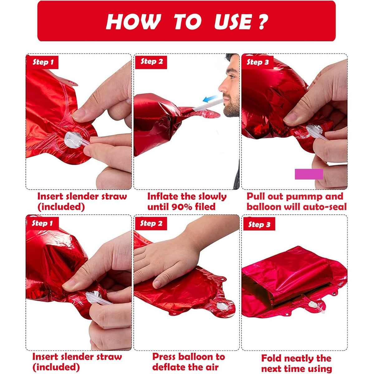 Balon Folie Metalizata Litera D, Decoratiune Petrecere Aniversara, Aluminiu, Umflare Heliu sau Aer, 40 cm, Rosu
