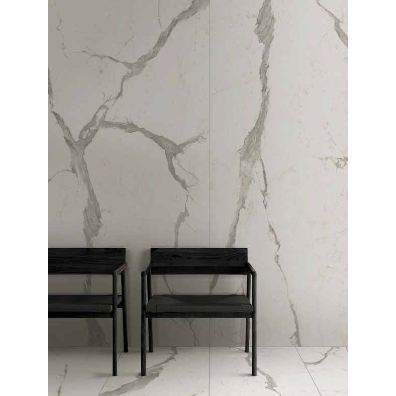 Placi Tapet Autoadezive, Model Imitatie Marmura, PVC Impermeabil si Rezistent la Caldura, Set 10 Bucati, 60 x 30 cm, Grosime 1.5 mm, 1.8 mp, Gri Deschis