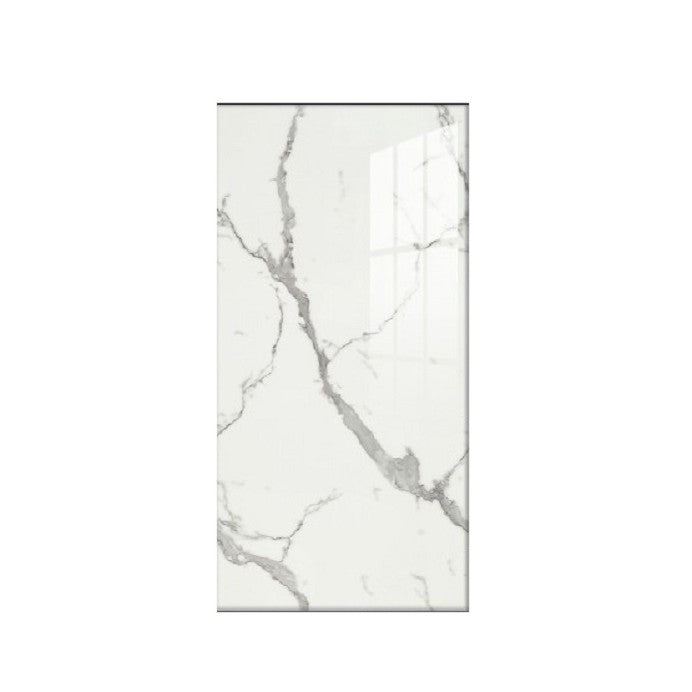 Placi Tapet Autoadezive, Model Imitatie Marmura, PVC Impermeabil si Rezistent la Caldura, Set 10 Bucati, 60 x 30 cm, Grosime 1.5 mm, 1.8 mp, Gri Deschis