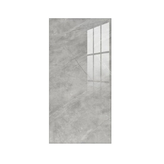 Set 10 Placi Tapet Autocolant, Model Imitatie Marmura, Panouri Perete Impermeabile din PVC, Grosime 1.5 mm, Suprafata 1.8 mp, 60 x 30 cm, Gri Cenusiu Deschis