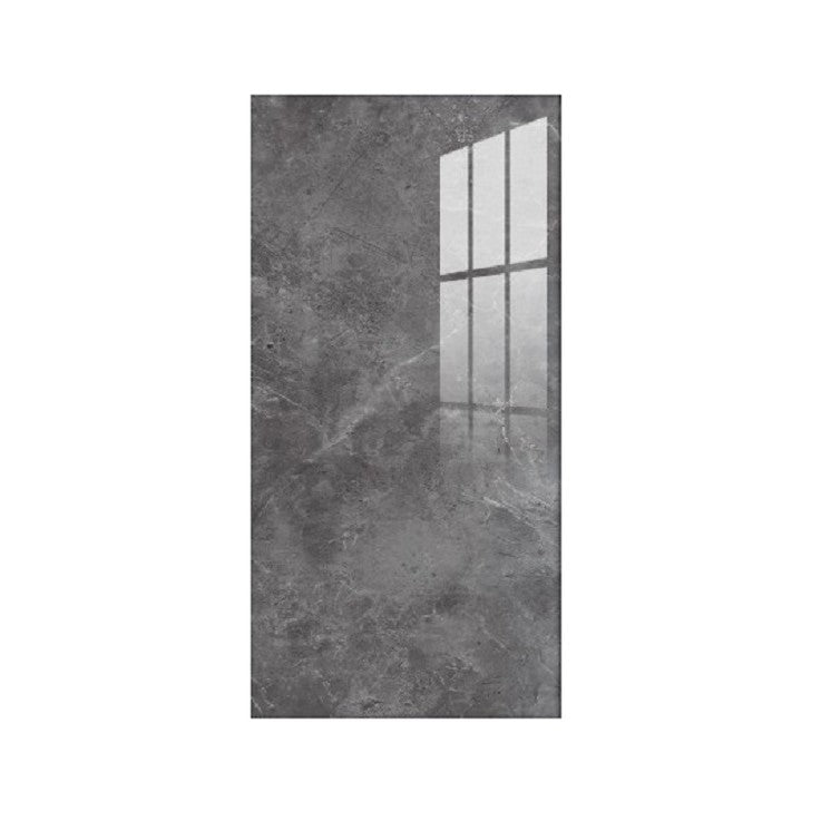 Set 10 Placi Tapet Autocolant, Imitatie Marmura, Panouri Decorative PVC Impermeabile, Grosime 1.5 mm, Acoperire 1.8 mp, 60 x 30 cm, Gri Inchis
