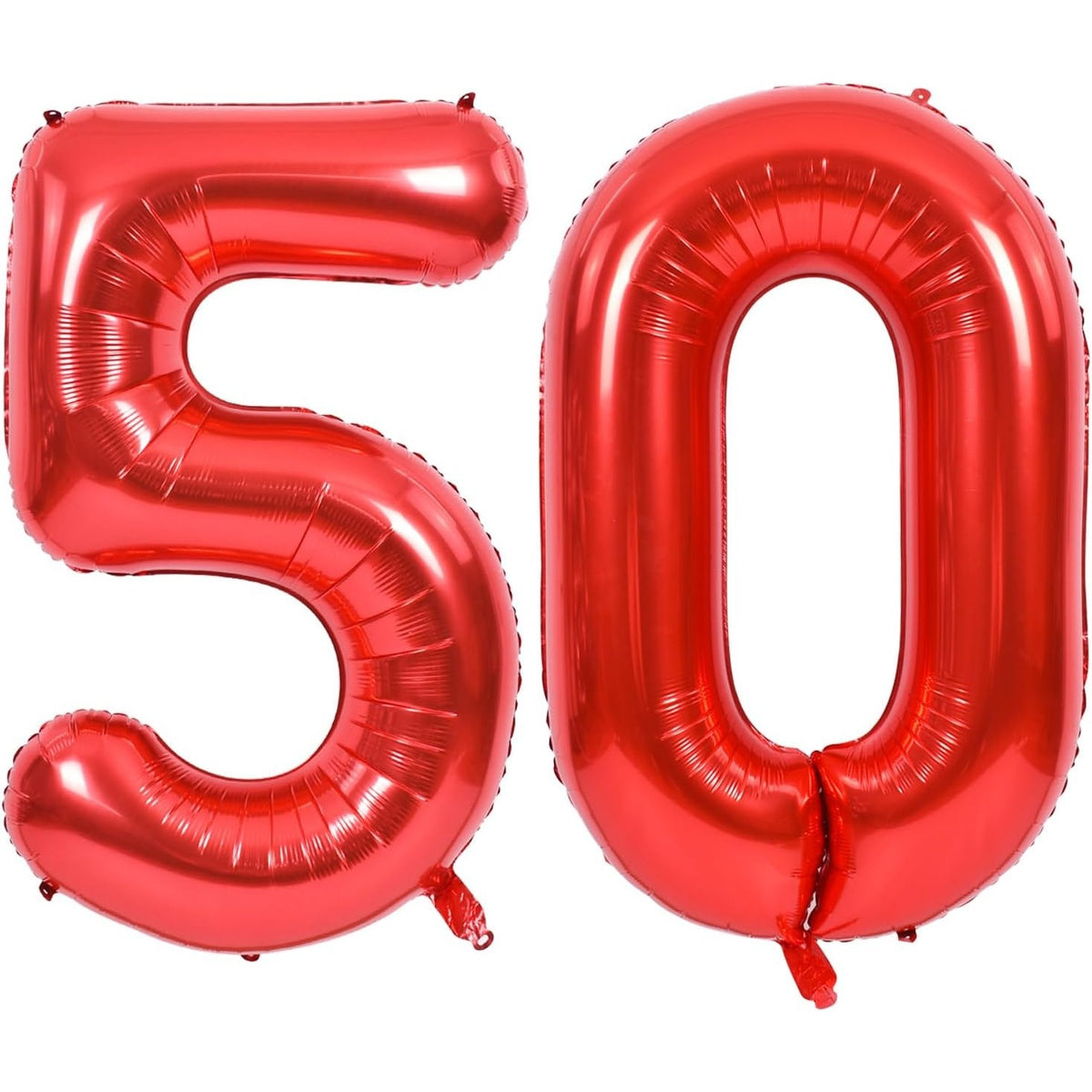 Balon Aniversar Cifra 0, Figurina din Folie Metalizata pentru Petreceri, Umflare cu Aer sau Heliu, Inaltime 100 cm, Rosu, Pai Inclus