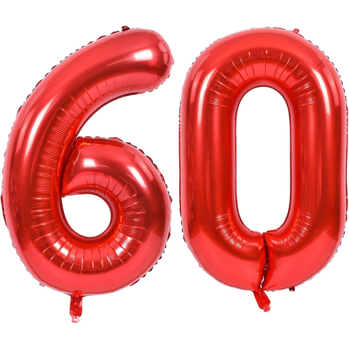 Balon Aniversar Cifra 0, Figurina din Folie Metalizata pentru Petreceri, Umflare cu Aer sau Heliu, Inaltime 100 cm, Rosu, Pai Inclus