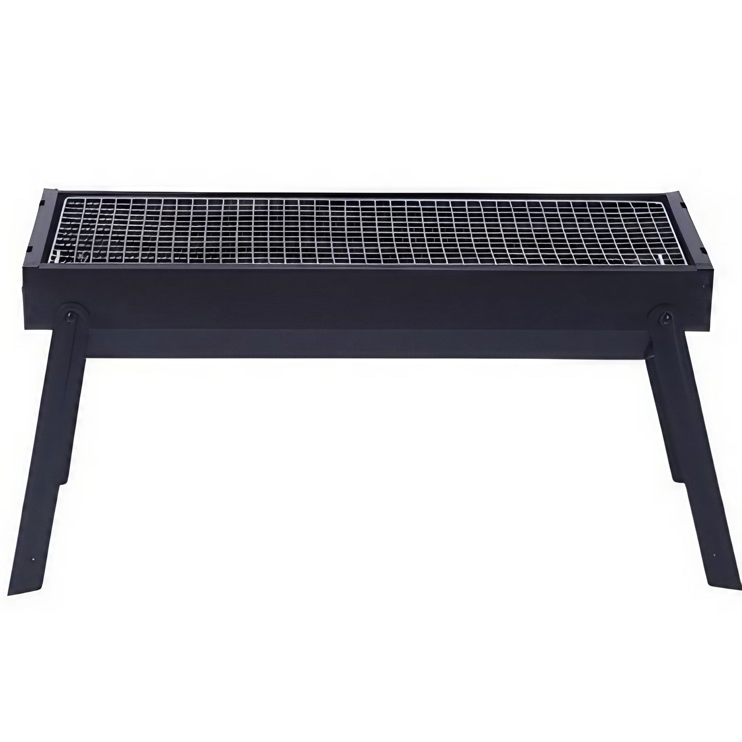 Gratar Portabil pentru Camping si Picnic, Gratar Compact din Metal Robust pentru Gradina si Terasa, 60x22x23 cm, Negru
