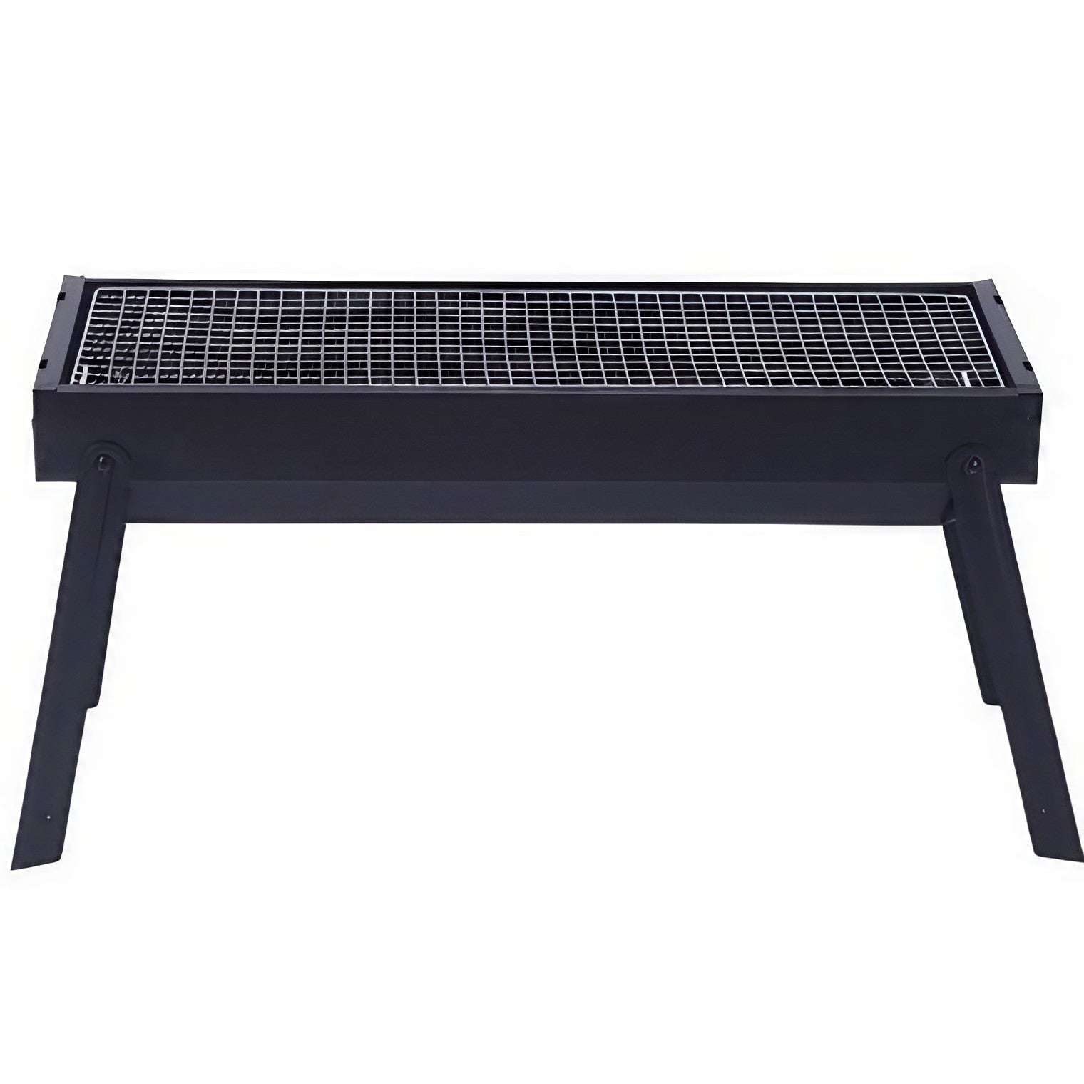 Gratar Portabil pentru Camping si Picnic, Gratar Compact din Metal Robust pentru Gradina si Terasa, 60x22x23 cm, Negru