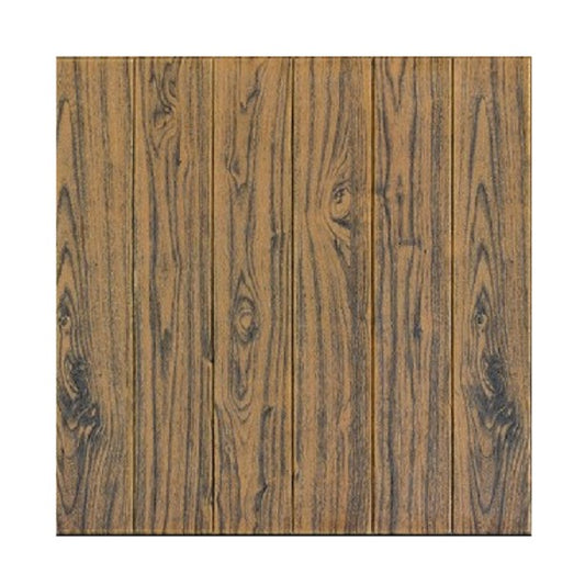 Set 10 Placi Tapet 3D, Autocolant Perete Tip Lemn, Izolant Fonic si Termic, Rasina Ecologica, 70 x 70 cm, 3 mm Grosime, 4.9 mp, Maro Inchis