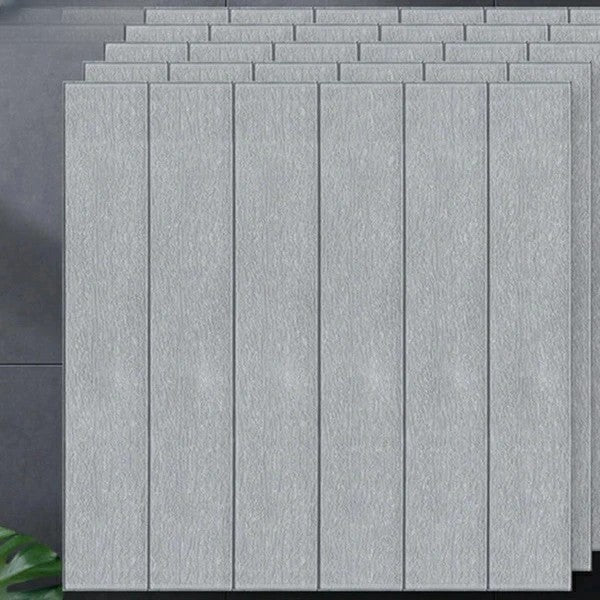 Tapet 3D Autoadeziv, Panouri Perete Tip Placi de Lemn, Izolatie Fonica si Termica, Rasina Ecologica, Set 10 Bucati, 70 x 70 cm, Grosime 3 mm, Acoperire 4.9 mp, Gri
