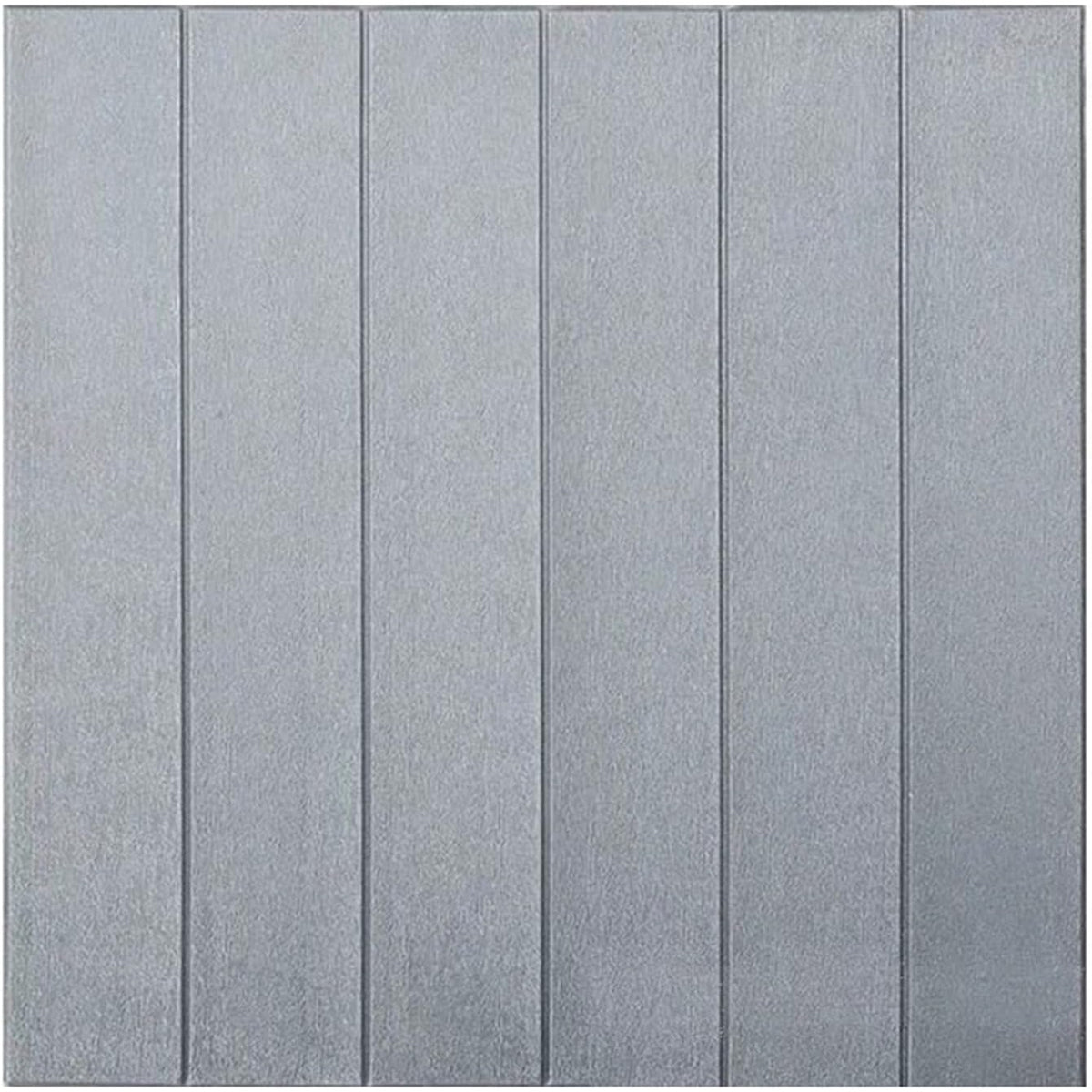 Tapet 3D Autoadeziv, Panouri Perete Tip Placi de Lemn, Izolatie Fonica si Termica, Rasina Ecologica, Set 10 Bucati, 70 x 70 cm, Grosime 3 mm, Acoperire 4.9 mp, Gri