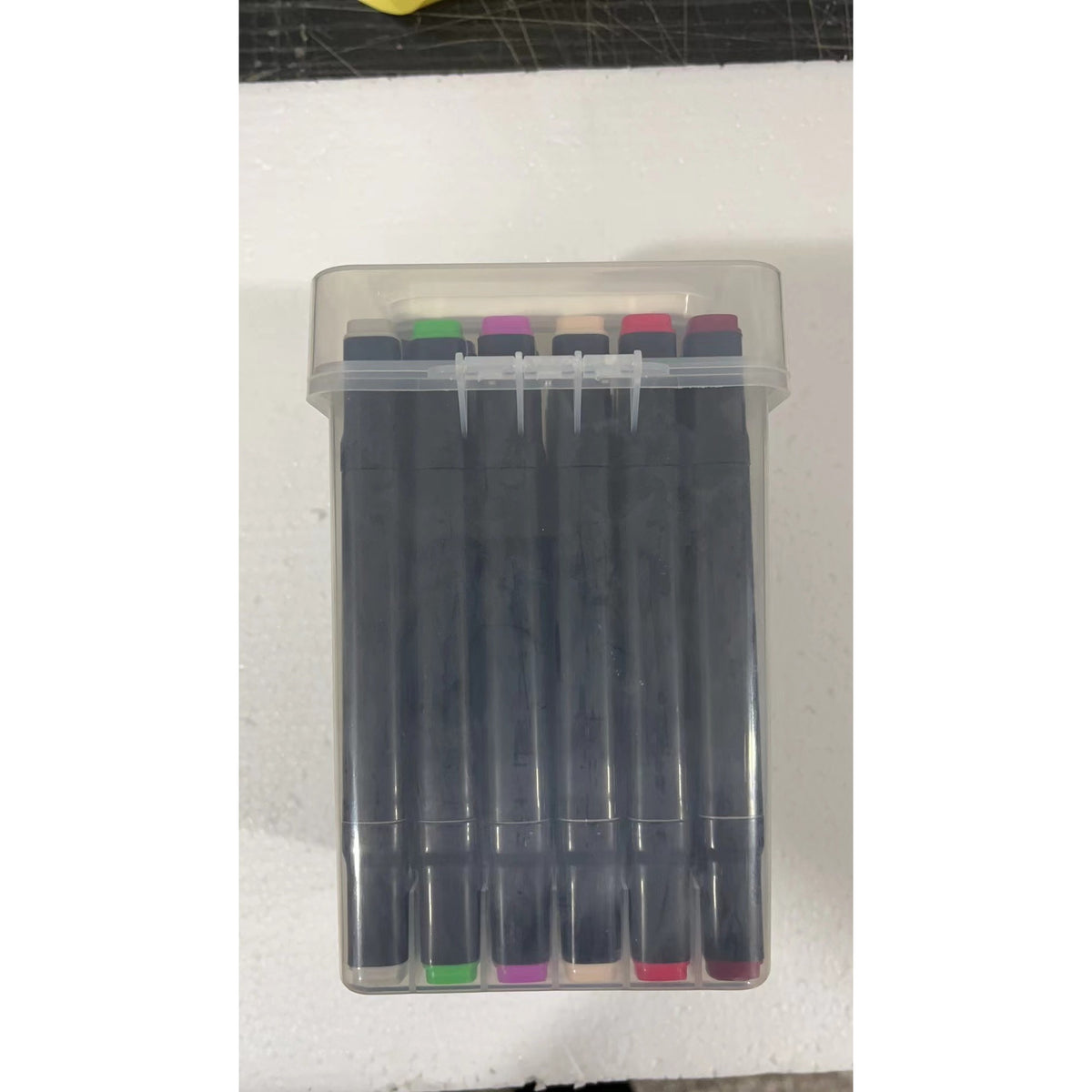 Twin Touch Set Markere Cu Alcool Pentru Artisti, Carioci Profesionale Cu Doua Capete, Cutie Plastic Cu Maner, Multicolor, 36 Bucati