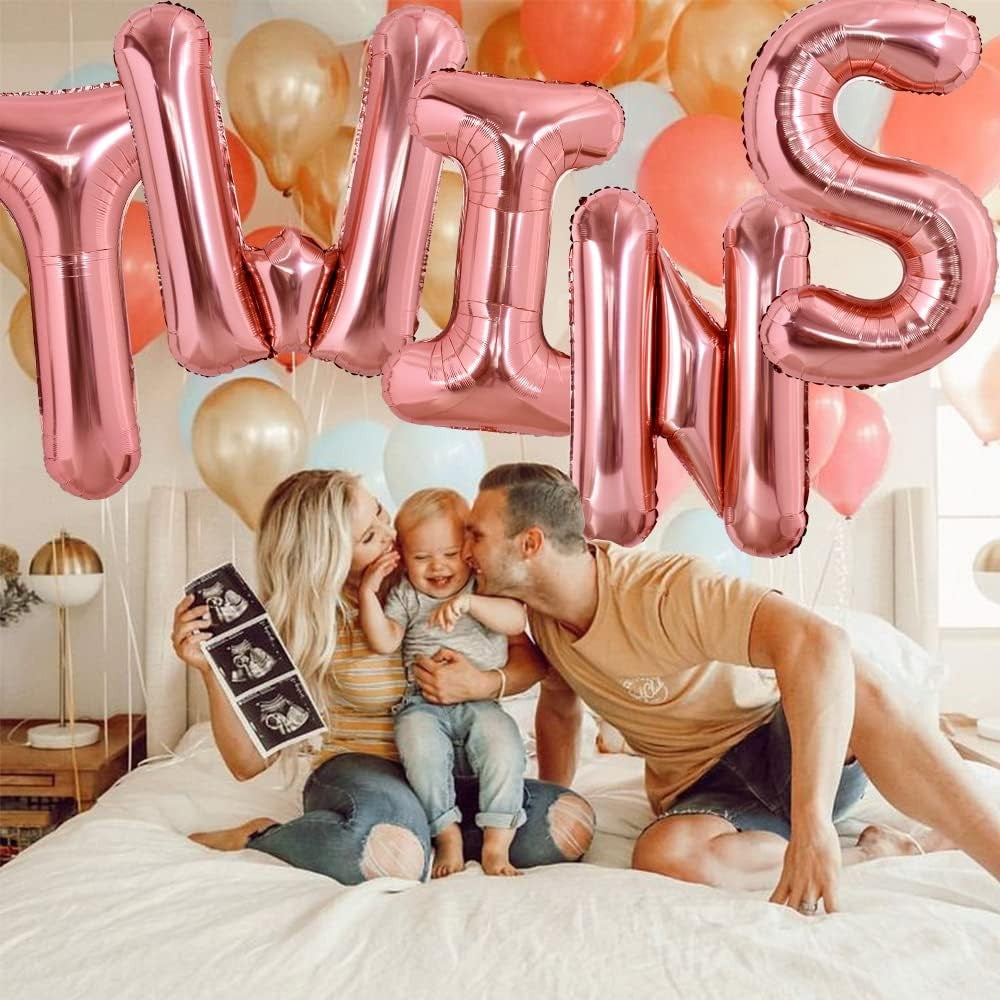 Balon Folie Metalizata Litera I, Umflare Heliu sau Aer, Include Pai pentru Umflare, Aluminiu, Inaltime 80 cm, Rose Gold