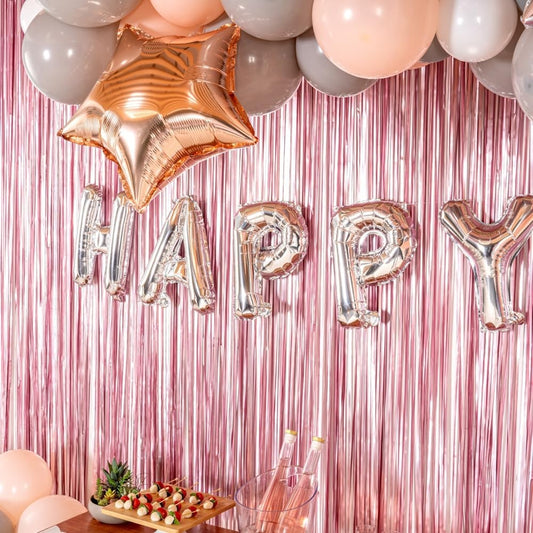 Balon Folie Metalizata Litera H, Balon Aniversar pentru Aer sau Heliu, Material Aluminiu Rezistent, Include Pai de Umflare, Argintiu, 80 cm