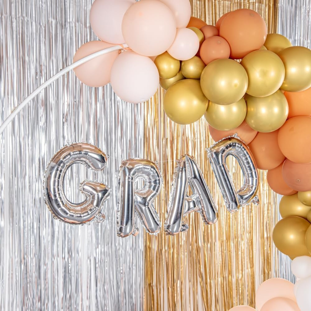 Balon Folie Metalizata Litera R, Umflare Heliu sau Aer, Pai Inclus pentru Petrecere, Aluminiu, 80 cm, Argintiu