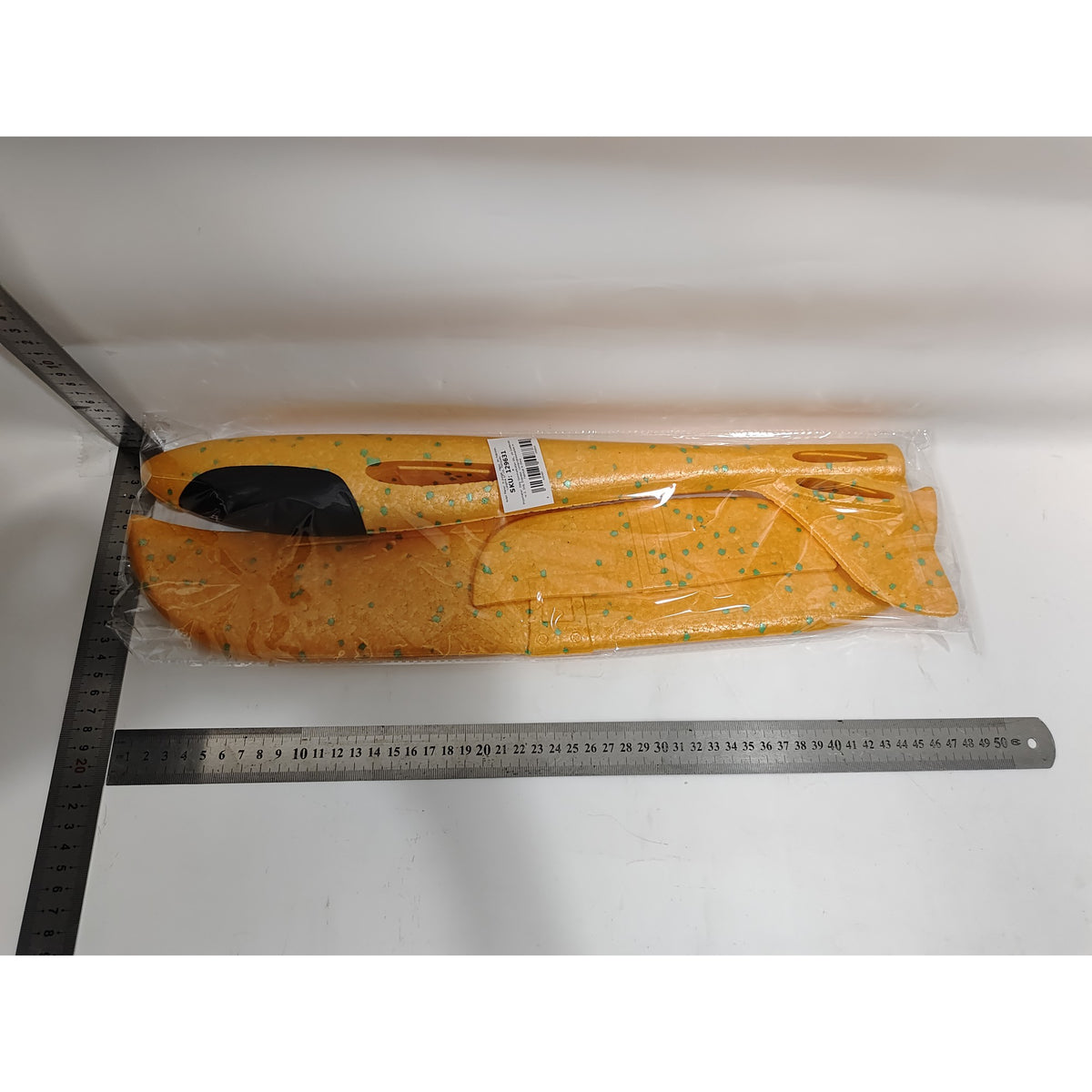 Avion Planor, Zbor Distanțe Mari 20m, Polistiren, 47 cm, Portocaliu