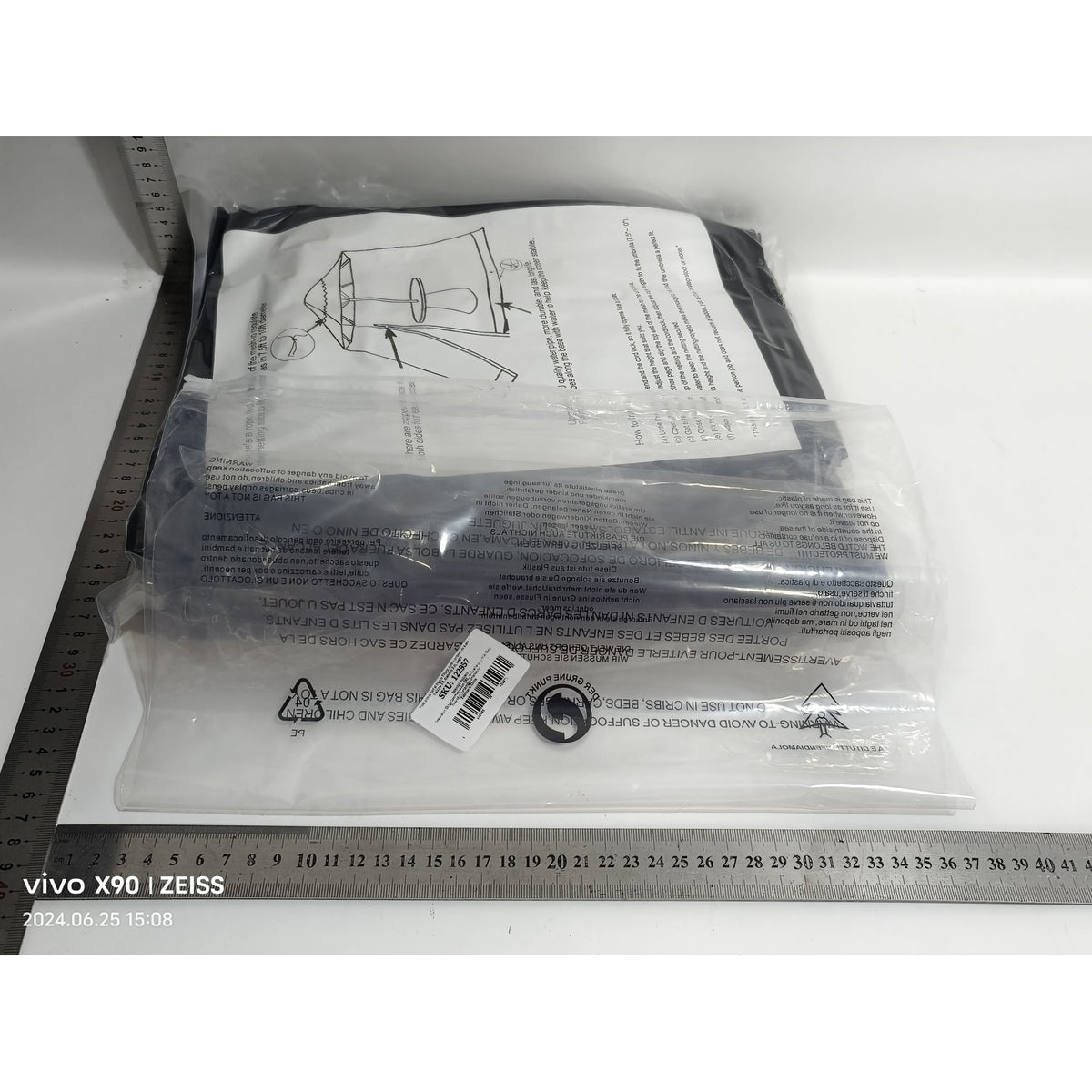 Plasa Anti-Tantari si Insecte pentru Umbrela de Gradina, Inchidere cu Fermoar si Baza cu Apa, Material Dacron, Diametru 3 m, Inaltime 2.3 m, Negru