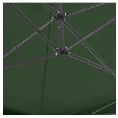 Cort Pliabil pentru Evenimente, Pavilion Gradina cu Cadru Metalic si Picioare Telescopice, Prelata Oxford PVC Impermeabila si Protectie UV, 2x3 m, Verde