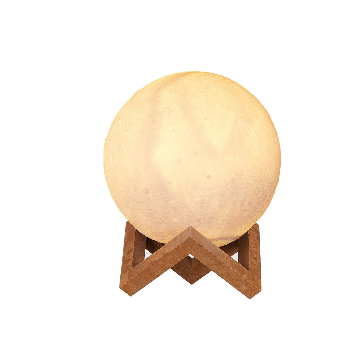 Lampa de Veghe Moon Light 3D, Iluminare LED Ambientala, Design Relief Luna, Alimentare Baterii, Stand Inclus, Alb Cald, 8 cm