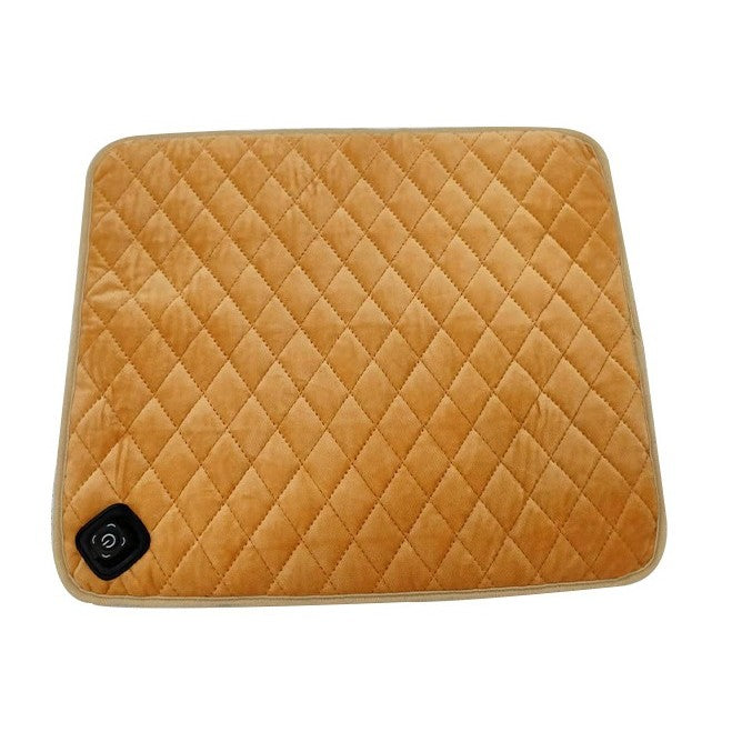 Perna Electrica Inteligenta cu Incalzire Rapida prin USB, Termostat si Protectie Supraincalzire, Poliester, 40x45 cm, Portocaliu