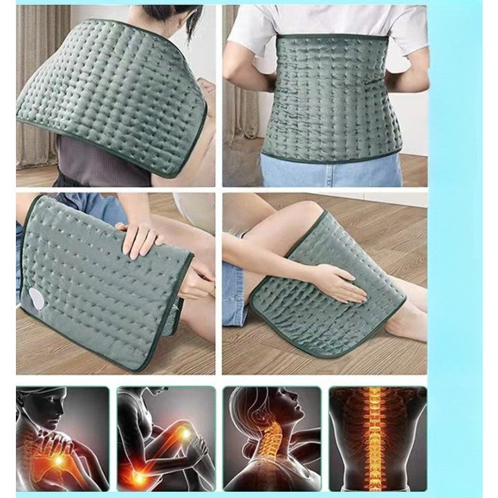 Perna Electrica Incalzire cu USB, Perna Inteligenta Multifunctionala pentru Oameni si Animale, Protectie Supraincalzire, Poliester, 40x45 cm, Gri