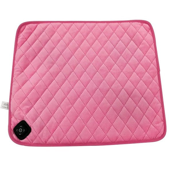 Perna Electrica Inteligenta cu USB, Incalzire Rapida pentru Oameni si Animale, Protectie Supraincalzire, Poliester, 40 x 45 cm, Roz