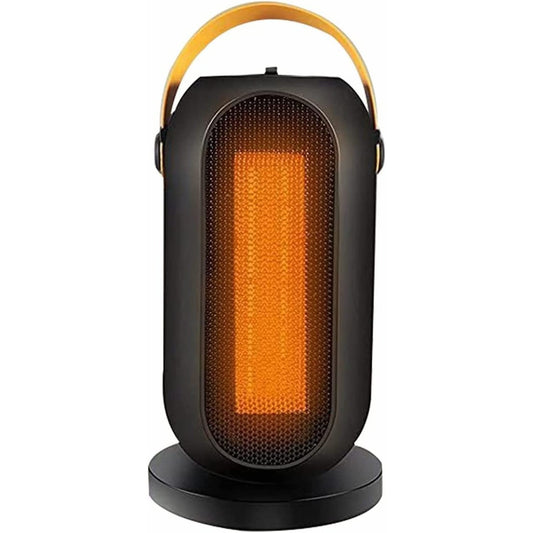 Aeroterma Ceramica PTC-1500Q1, Radiator Electric 1200 W, Termostat Reglabil, Protectie Supraancalzire, 3 Trepte de Putere, Acoperire 20 m2, Negru