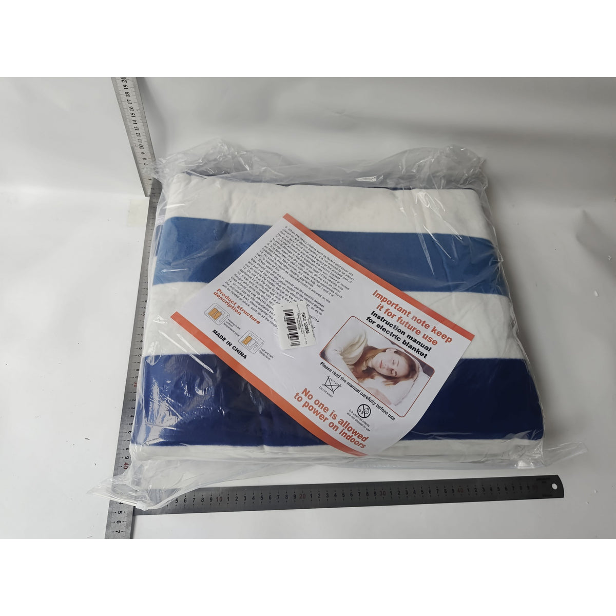 Patura Electrica, Incalzire Rapida cu 9 Trepte de Temperatura, Telecomanda si Temporizator, Material Flanel Moale, 130 W, 180 x 150 cm, Multicolor