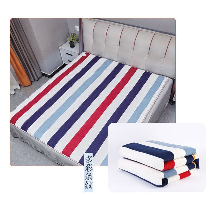Patura Electrica Simpla pentru Terapie si Incalzire, Protectie Supraincalzire, Telecomanda cu 9 Trepte de Temperatura, Poliester Moale, 60 W, 150 x 80 cm, Multicolor