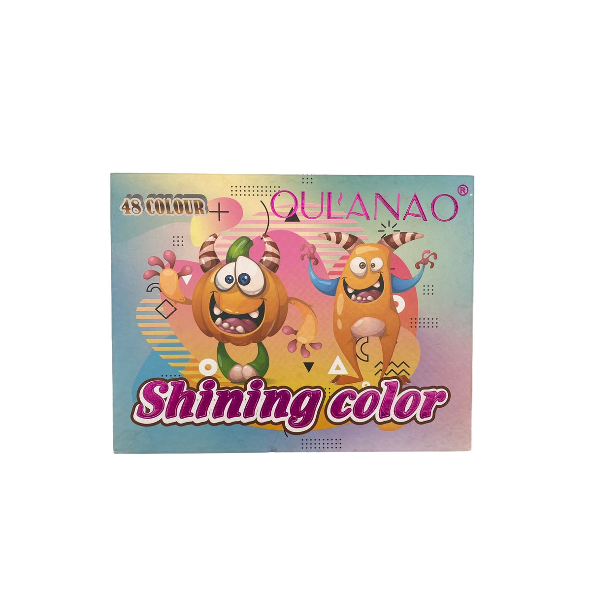 Paleta Farduri de Ochi Oulanao, 48 Culori Mate, Sidefate si Glitter, Textura Fina cu Pigment Inalt, Forma Dreptunghiulara, 200 g, Multicolor