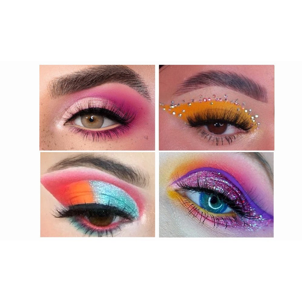 Handaiyan Paleta Farduri Ochi Cherry Love, Trusa Machiaj Profesionala cu 56 Culori Pigmentate, Textura Mata Metalica Sidefata si Glitter, 56 Nuante Multi-Color