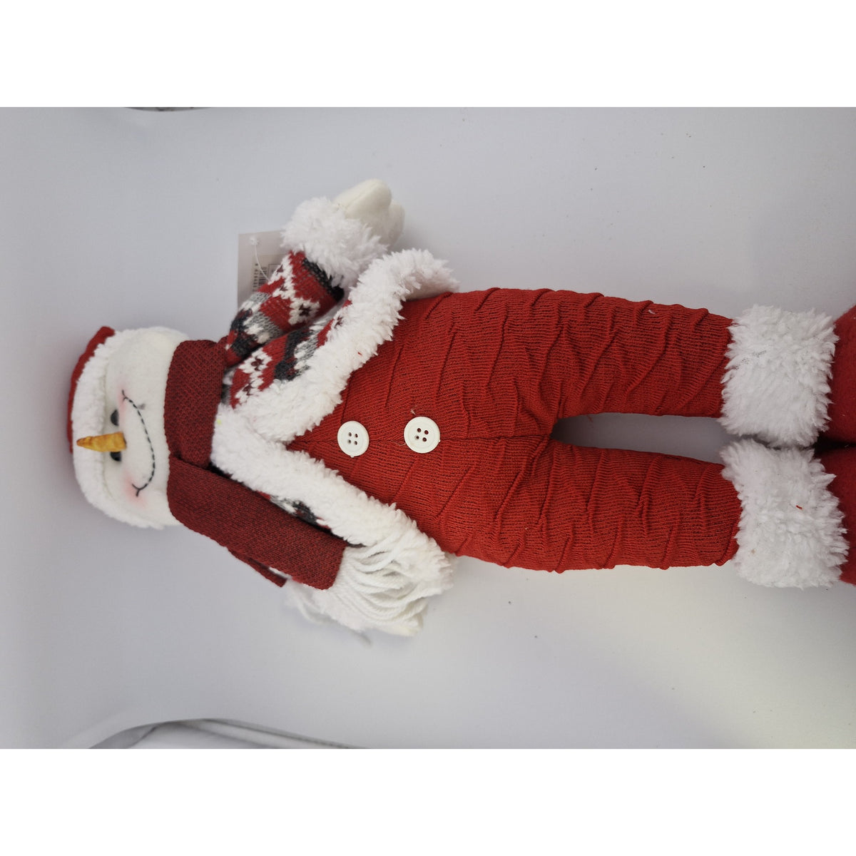 Om de Zăpadă Decorativ pentru Crăciun, Ornament Festiv de Interior și Exterior, Material Rezistent, 45 cm