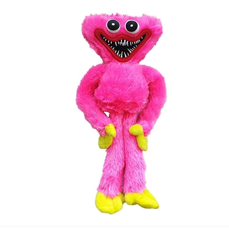 Jucărie De Plus Huggy Wuggy, Membre Flexibile Și Palme Cu Scai, Material Moale, 40 cm, Roz