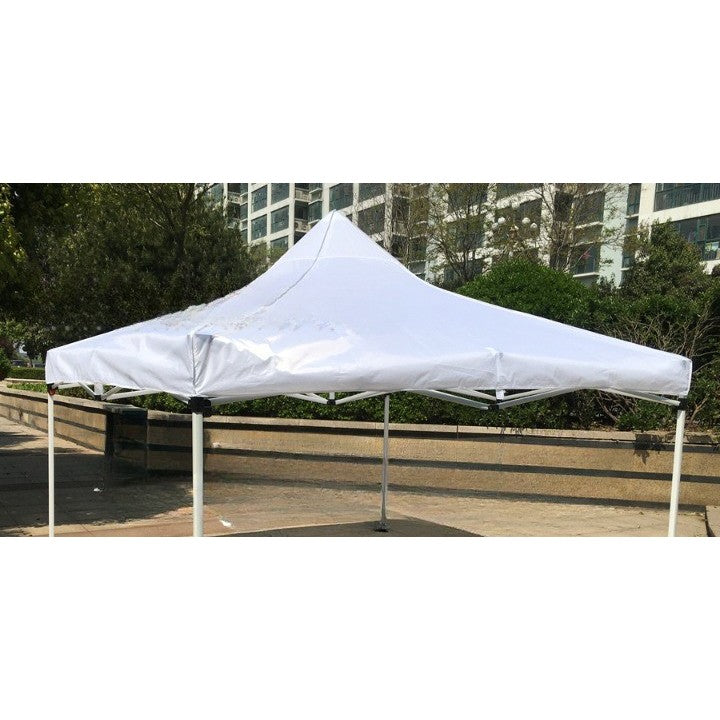 Prelata Acoperis Cort Pavilion, Copertina Impermeabila 3 x 4.5 m, Protectie UV, Material Textil Oxford 700D cu Invelis PVC Cauciucat, Alb