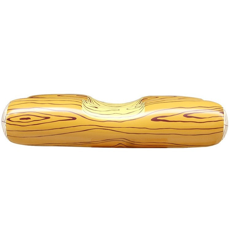 Set Joc Gonflabil Pentru Piscina Tip Lupta Cu Pluta Si Vasla, Design Trunchi De Copac, Material PVC Rezistent, Pentru Copii Si Adulti, 140 x 35 cm, Maro, 2 Piese