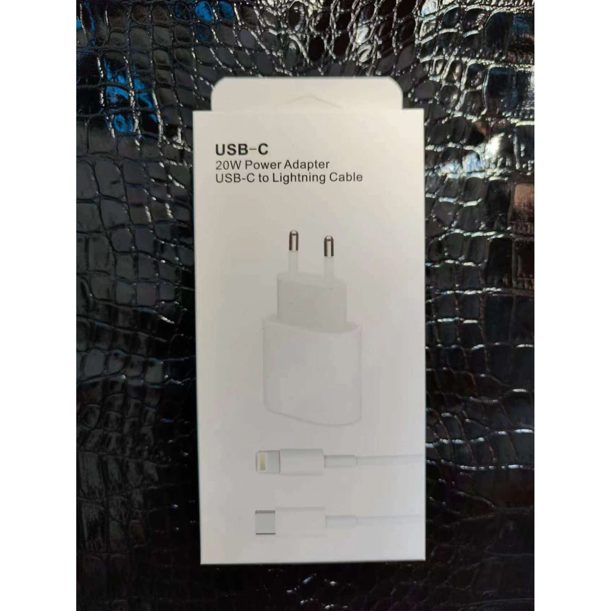 Incarcator Retea Fast Charge Compatibil cu iPhone, Adaptor Priza 20W si Cablu USB Type-C la Lightning, Incarcare Rapida, Alb