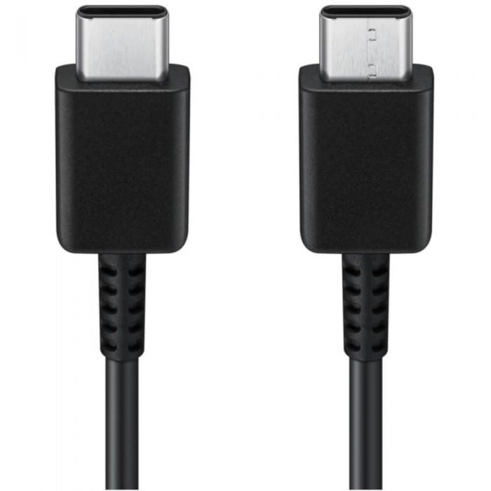 Cablu de Date si Incarcare Rapida USB Tip-C la USB Tip-C, Fast Charge 480 Mbps, Protectie Supratensiune, Invelis Textil Flexibil, 1 metru, Negru