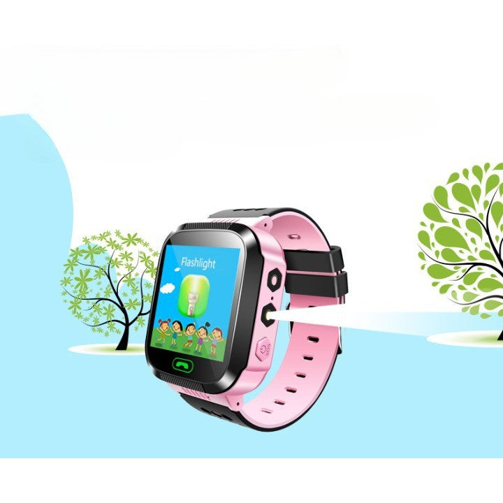 Ceas Smartwatch Copii Q528, Functie Telefon si Localizare LBS, Buton SOS, Camera Foto, Lanterna, Monitorizare Spion, Ecran Touchscreen Color, Roz