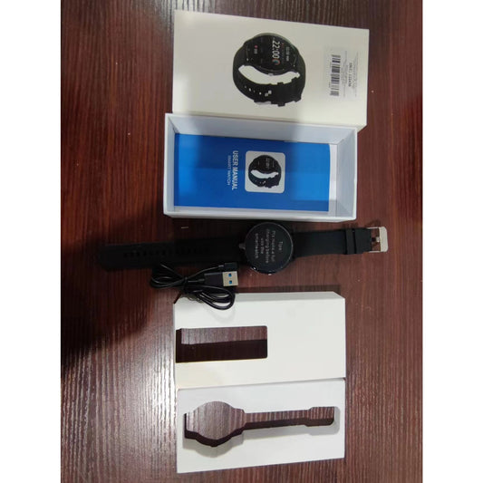 Ceas Smartwatch si Bratara Fitness Fippy ZL02D, Monitorizare Ritm Cardiac si Oxigen, Notificari Apeluri, Waterproof IP67, Bluetooth 5.0, Compatibil Android si iOS, Carcasa Aluminiu, Curea Silicon, Negru