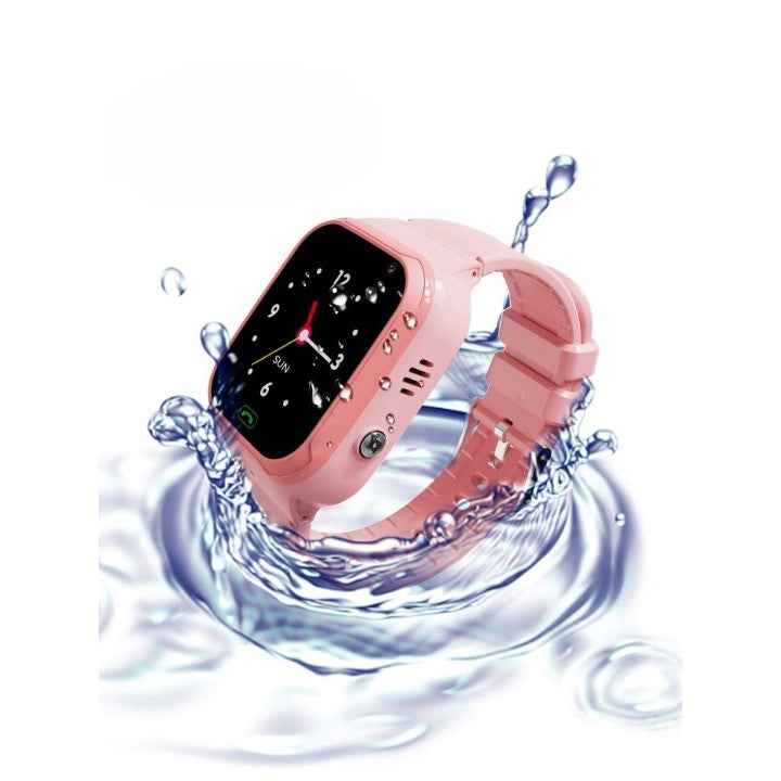 Ceas Smartwatch Pentru Copii LT31E-4G, Functie Telefon cu Video Call, Localizare GPS Precision, Buton SOS, Camera Frontala, Rezistent la Apa IP67, Istoric Traseu, Monitorizare Spion, Roz