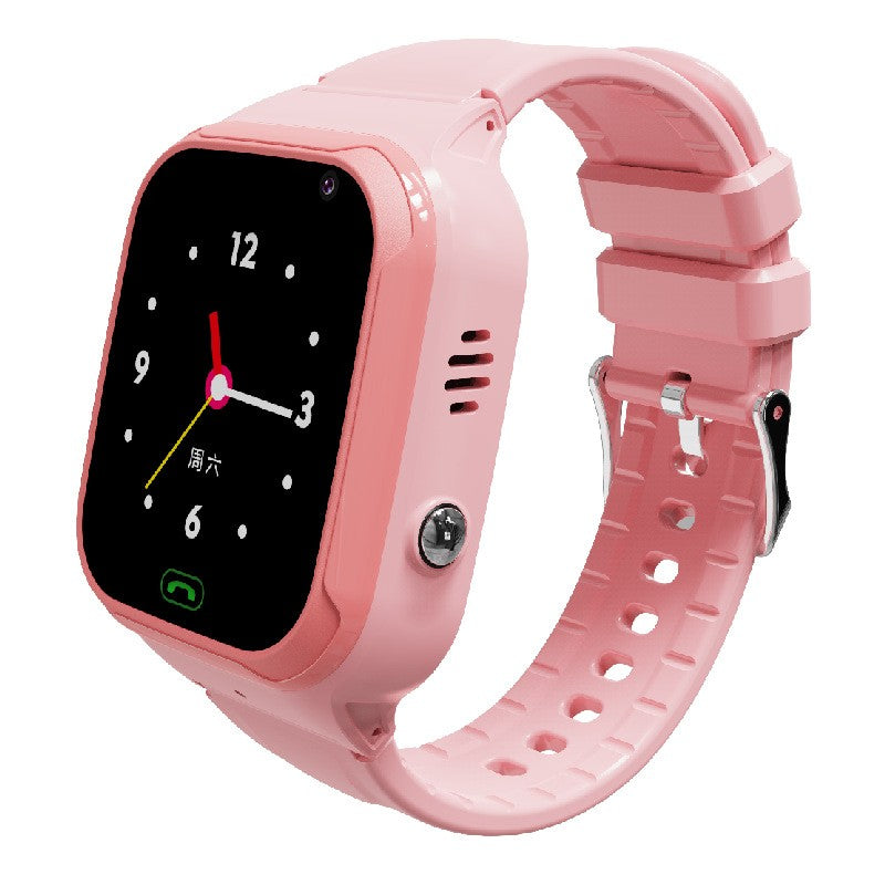 Ceas Smartwatch Pentru Copii LT31E-4G, Functie Telefon cu Video Call, Localizare GPS Precision, Buton SOS, Camera Frontala, Rezistent la Apa IP67, Istoric Traseu, Monitorizare Spion, Roz