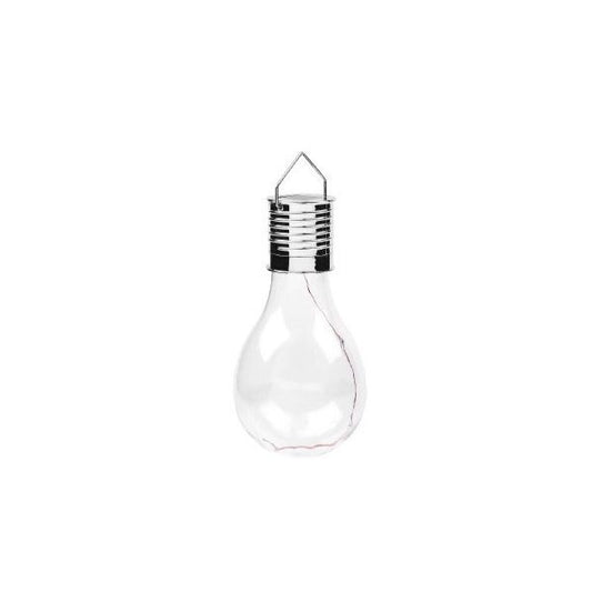 Ultron Lampa Solara LED Decorativa Tip Bulb, Corp Iluminat Suspendat de Exterior, Protectie IP65, Sticla Transparenta, Lumina Rece, 1 Bucata