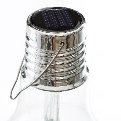 Ultron Lampa Solara LED Decorativa Tip Bulb, Corp Iluminat Suspendat de Exterior, Protectie IP65, Sticla Transparenta, Lumina Rece, 1 Bucata