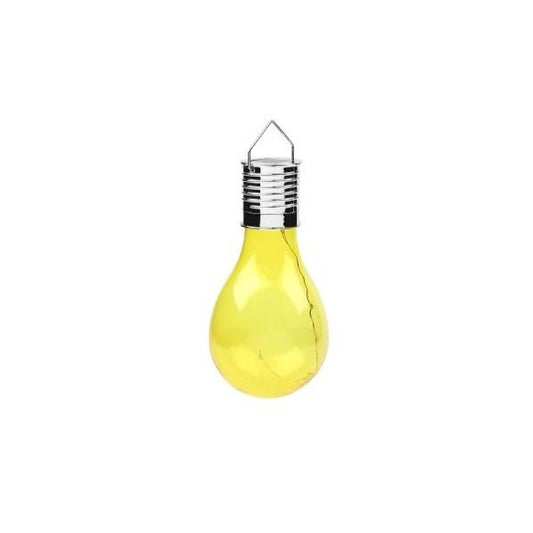 Lampa Solara LED Decorativa Ultron, Model Bulb Suspendat pentru Exterior, Protectie IP65, Galben